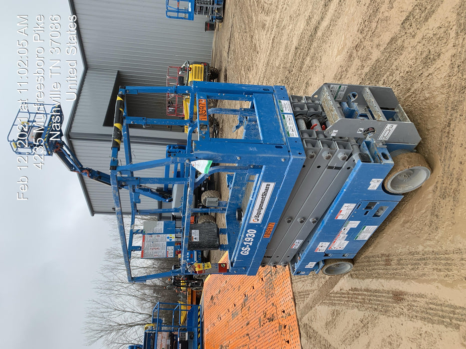 2020 Genie GS-1930 Solid Non Marking Tires, Beacon, Folding rails with half height swing gate