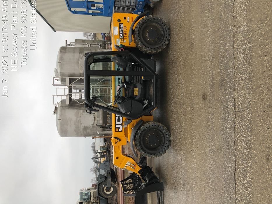 2020 JCB 505-20TC Canopy, Solid Tires, Work Lights, Beacon, Aux Hydraulics, Back up Alarm, ES Decals