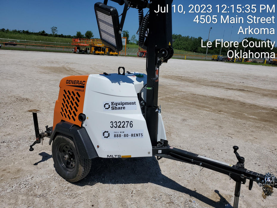 2023 Generac MLT2 Diesel, Flex Switch 120V Input, Powerzone Controller, (4) 320W LED Lights, 4kW Generator, 39.9 Gal Fuel Tank, 2" Ball, T3