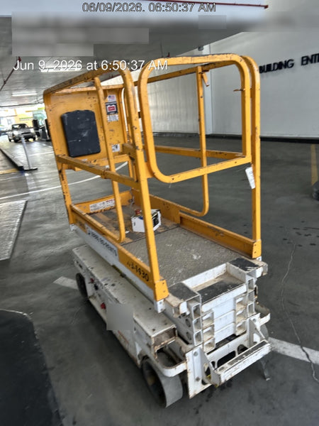 Custom Equipment HB-1430 <ul>
 <li>Hy-Brid Scissor Lift</li>
  <li>Platform capacity up to 670 lbs.</li>
  <li>Working height up to 20 ft</li>
  <li>Weighs under 1,700 lbs.</li>
  <li>Non-marking wheels </li>
</ul>