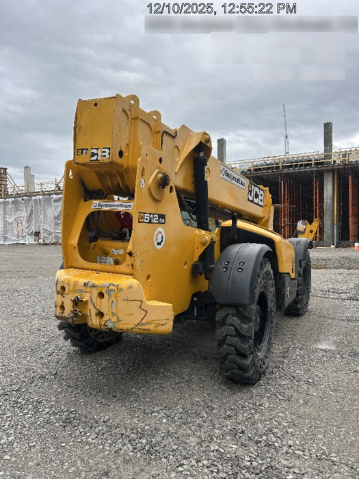 2019 JCB 512-56 Cab/Heat/Air, 109 HP, Solid Tires, STD Worklight, Beacon, Aux Hydraulics, Lifting Eye, Back up Alarm w/66" Carriage/60" Forks