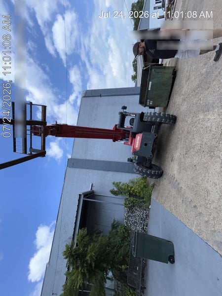 2019 Manitou MTA8044 MTA 8044 - 74 HP T4, Canopy, Worklights/Strobe, Beacon, 66" Carriage, 48" Forks, Solid Tires, Lift Hook, Aux Hydraulics