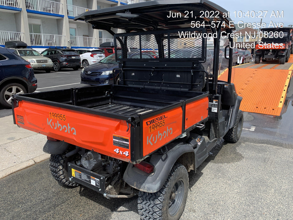 2022 Kubota RTV-X1140W-H Plastic Canopy, Windshield Acrylic Clear, LED Strobe Light, Wire Harness Kit, Back up Alarm