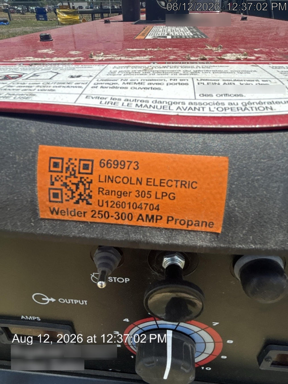 2026 LINCOLN ELECTRIC Ranger 305 LPG