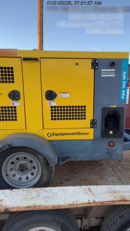 2021 ATLAS COPCO PAS 100 HF CS Enclosed