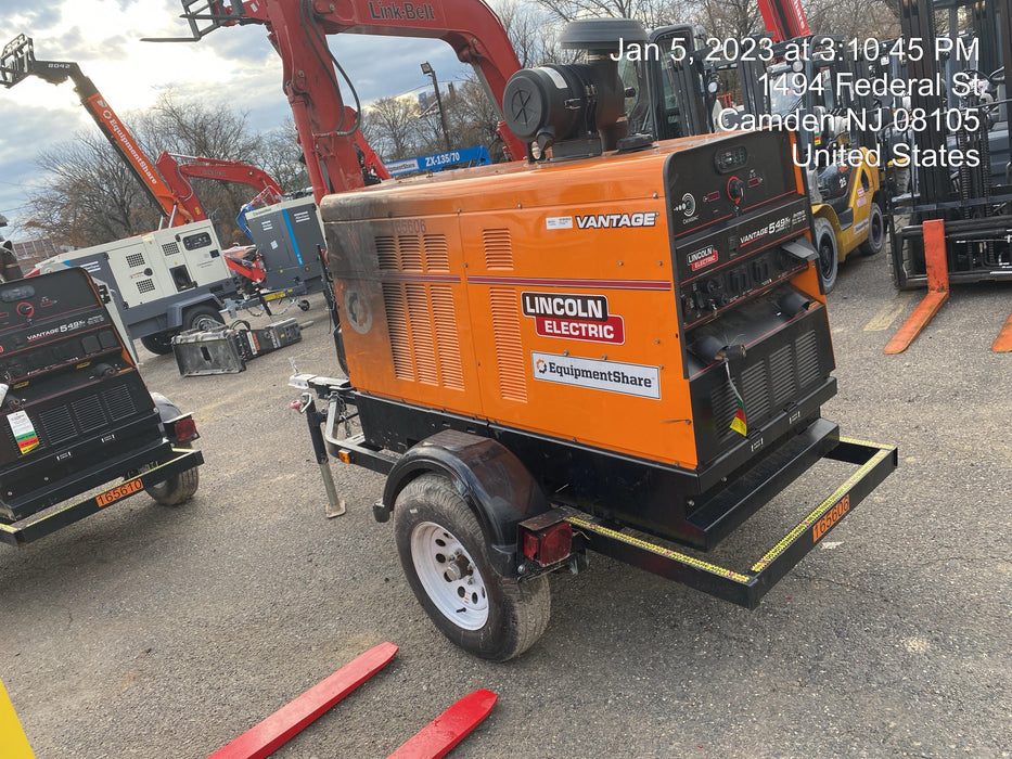 2021 Lincoln Electric Vantage 549X Ready Pak 3, ORANGE (includes trailer, cable rack, fender light kit)