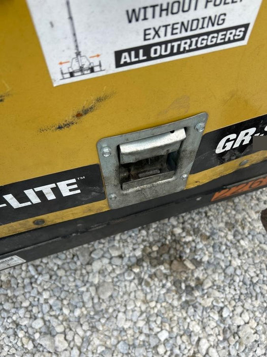 2022 Allmand NLV3GR (4) LED Light Fixture 350W, 23' Vertical Mast, 3kW Prime, Towable, Deep Sea L401, Leveling Jacks, Yanmar T4F 5.8hp