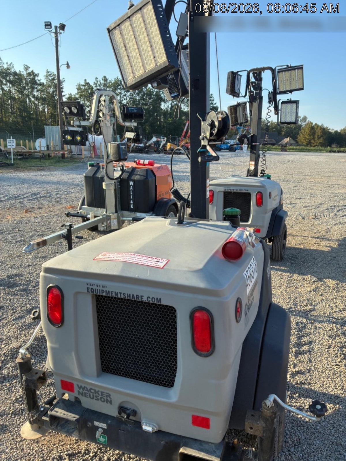 2024 Wacker Neuson LTT4 Diesel, Kohler KDW702, Deep Sea Controller, Auto Start, LED 320W, Bypass Outlet, T3