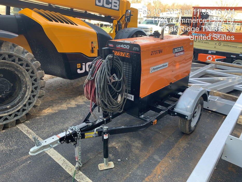 2022 Lincoln Electric LE400 Kubota V1505, Trlr, Cable Rack, Light Kit, ES Decals, T3