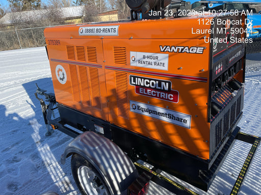 2022 Lincoln Electric Vantage 549X Crosslink Technology, Trailer Mounted, ES Decals, T3