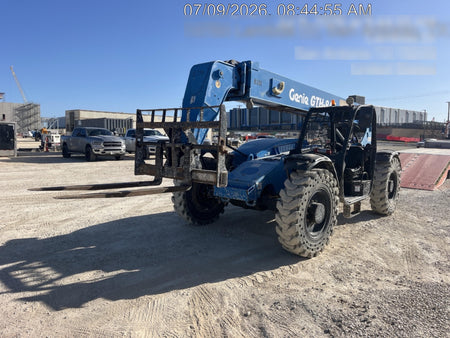 2018 Genie GTH-844 Genie GTH-844D w/Open ROPS, Solid Tires, Work Light/Beacon, 60" Carriage and Forks