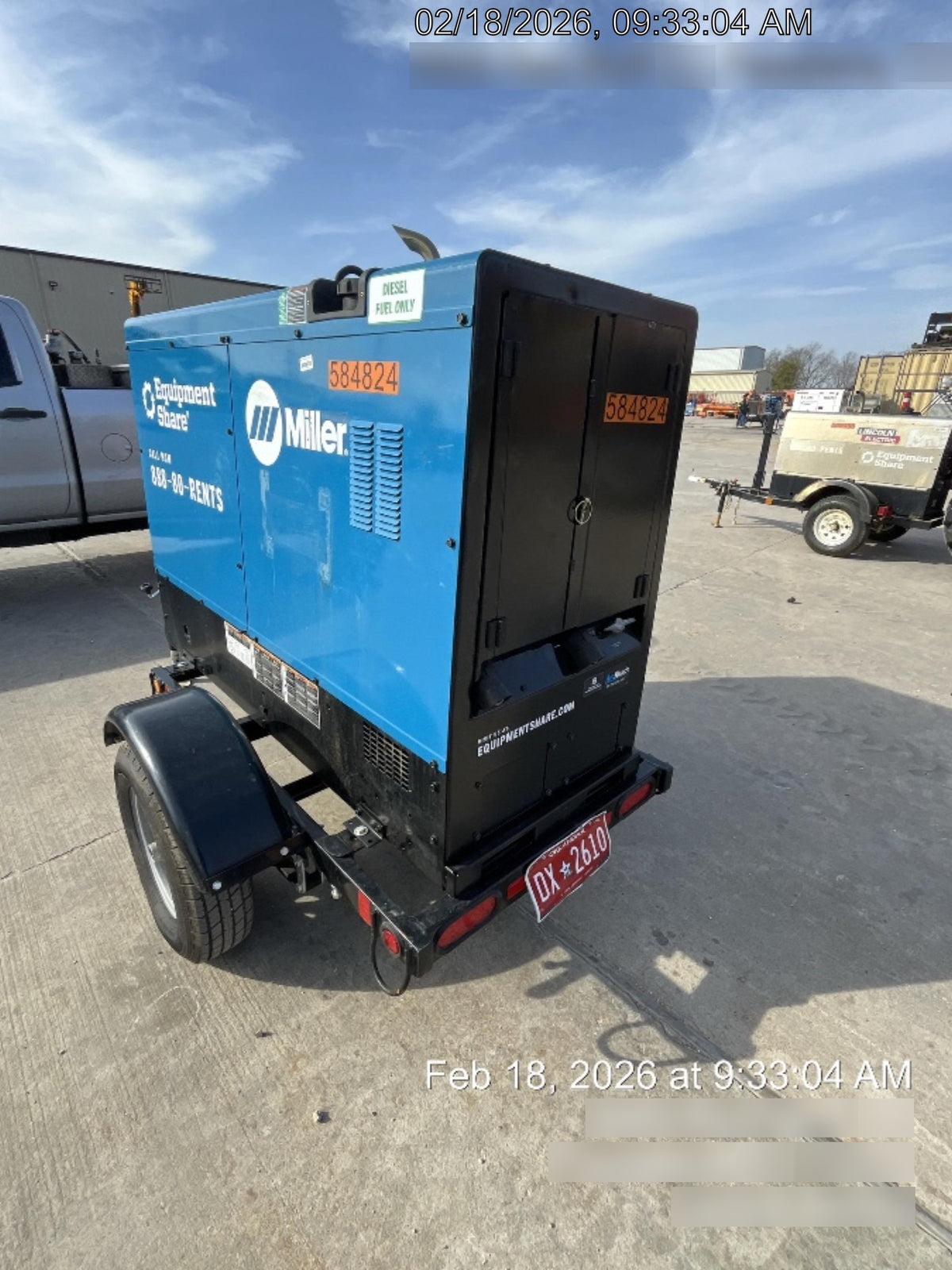 2025 MILLER ELECTRIC BIG BLUE 500