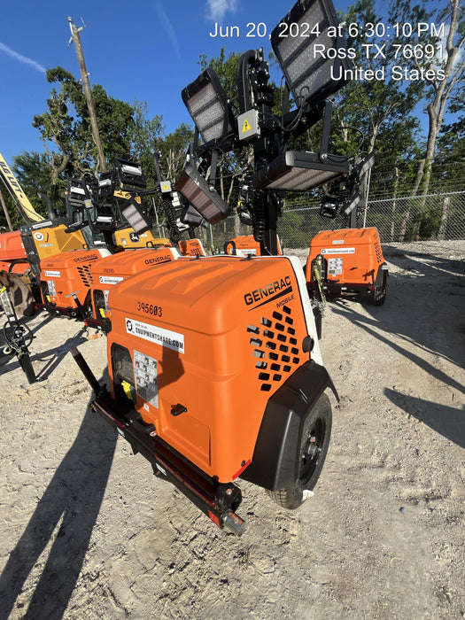 2024 Generac MLT2 Diesel, Flex Switch 120V Input, Powerzone Controller, 
(4) 320W LED Lights, 4kW Generator, 39.9 Gal Fuel Tank, 2" Ball, T3