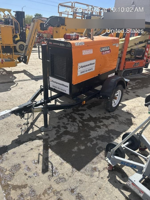 2021 Lincoln Electric Vantage 322 Vantage 322 Ready Pak 3 w/ Decals, ORANGE (includes trailer, cable rack, fender light kit) NO Telematics