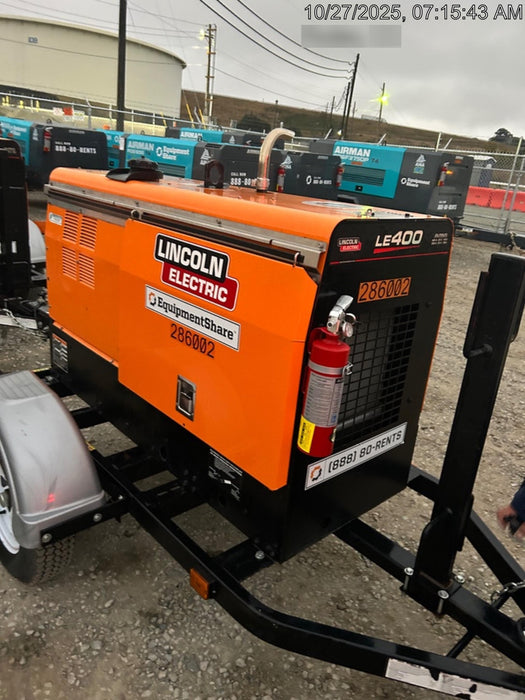 2022 Lincoln Electric LE400 Kubota V1505, Trlr, Cable Rack, Light Kit, ES Decals, T3