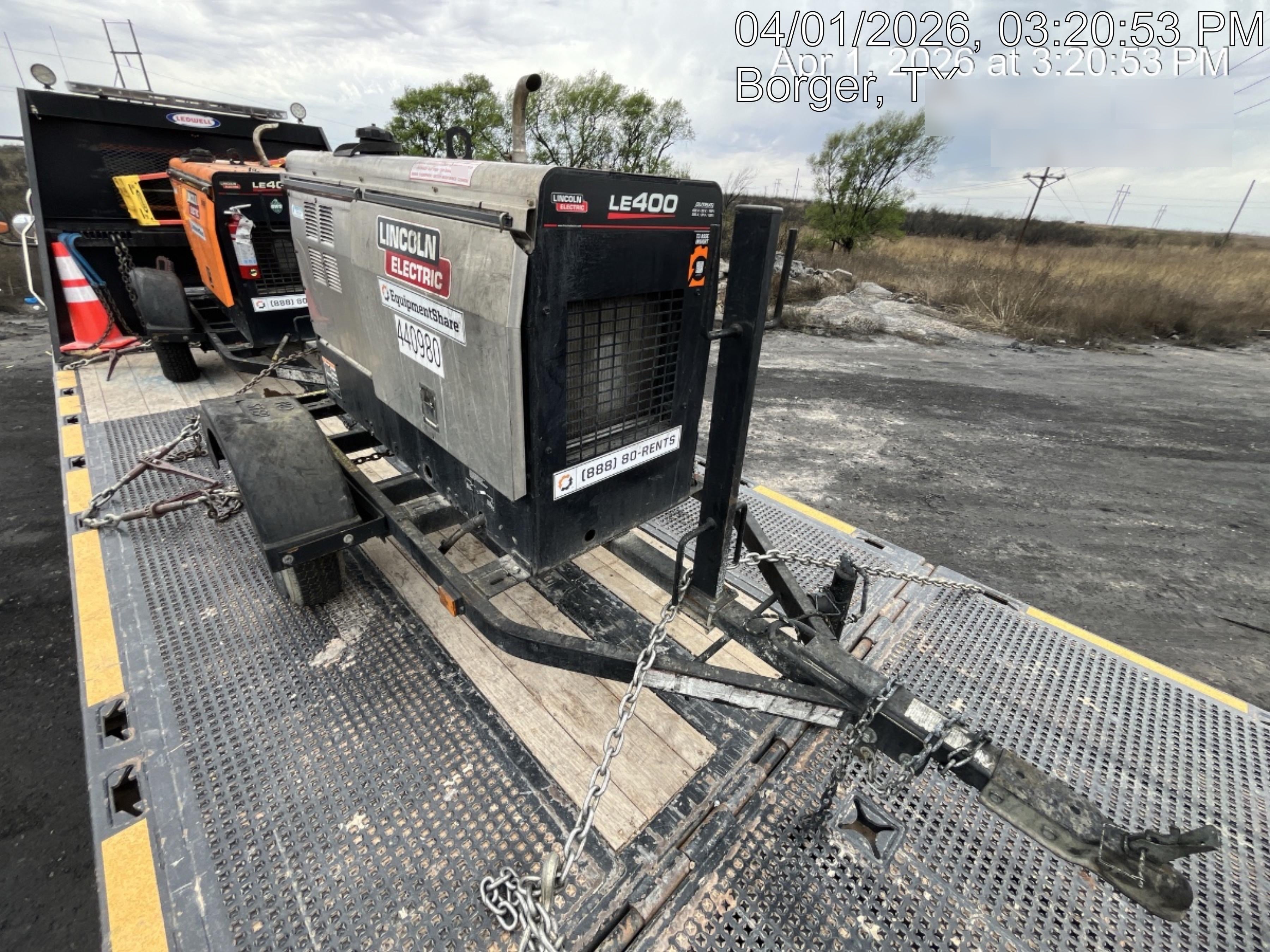 2024 Lincoln Electric LE400 Kubota V1505, Trlr, Cable Rack, Light Kit, ES Decals, T3