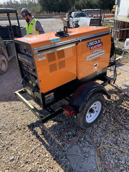 2021 Lincoln Electric Vantage 322 Vantage 322 Ready Pak 3 w/ Decals, ORANGE (includes trailer, cable rack, fender light kit) NO Telematics