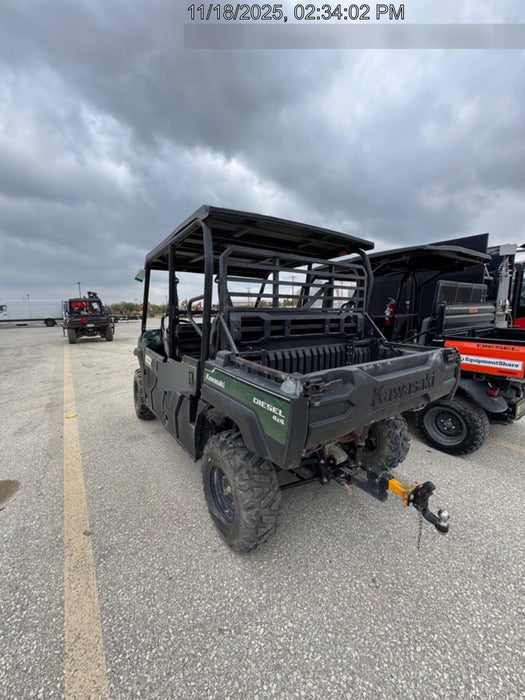 2019 Kawasaki Mule PRO-DXT Standard Options, Backup Alarm, Beacon, Plastic Hard Top, Poly Windshield, Horn Kit
