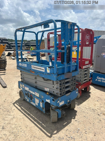 2019 Genie GS-1930 Fixed Rails with Chain Entry