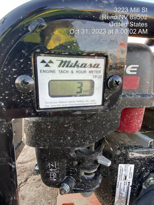 2022 Multiquip MVC88VTHW Plate Honda GX160 w/
water tank 20 wide