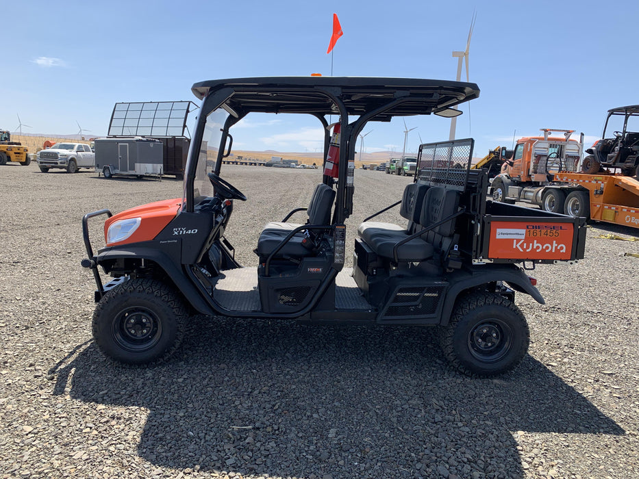 2021 Kubota RTV-X1140W-H Plastic Canopy, Windshield Acrylic Clear, LED Strobe Light, Wire Harness Kit, Back up Alarm
