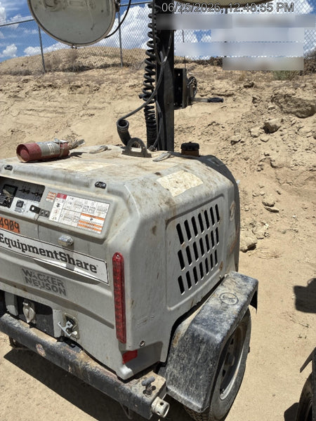 2019 Wacker Neuson LTV6L-MH Wacker Neuson LTV6L Mobile Light Tower w/Fuel Level Sensor Installed