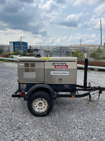 2019 Lincoln Electric Vantage 322 Welder Ready-Pak 3, Two wheel trailer, Fender and Light kit, Cable Rack