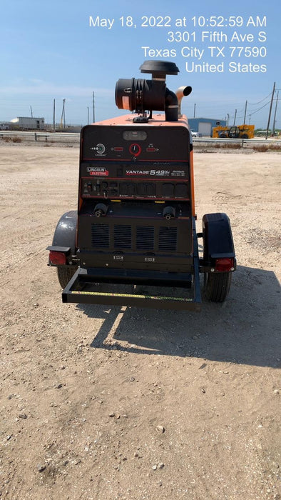 2021 Lincoln Electric Vantage 549X Ready Pak 3, ORANGE (includes trailer, cable rack, fender light kit)