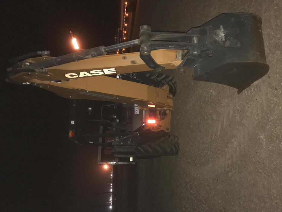 2019 Case 580N EP Canopy, 4WD, 1-Way Aux Hydraulics, Pilot Controls, Ride Control and Loader Aux Hydraulics, 900 LB. Front CWT, 82" HD LONG LIP (1 CU. YD.) W/BOCE AND LIFT EYES, FLIP OVER/STABILIZER PADS COMB