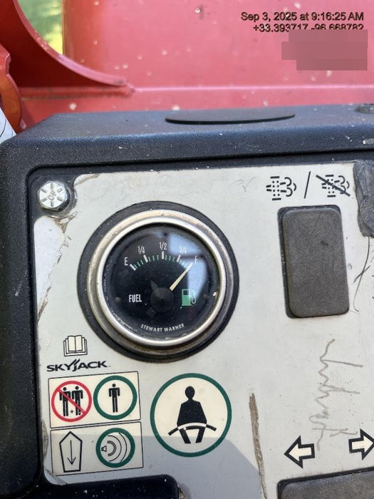 2016 Skyjack SJ843 TH 60" Carriage, Solid Tires, Open ROPS