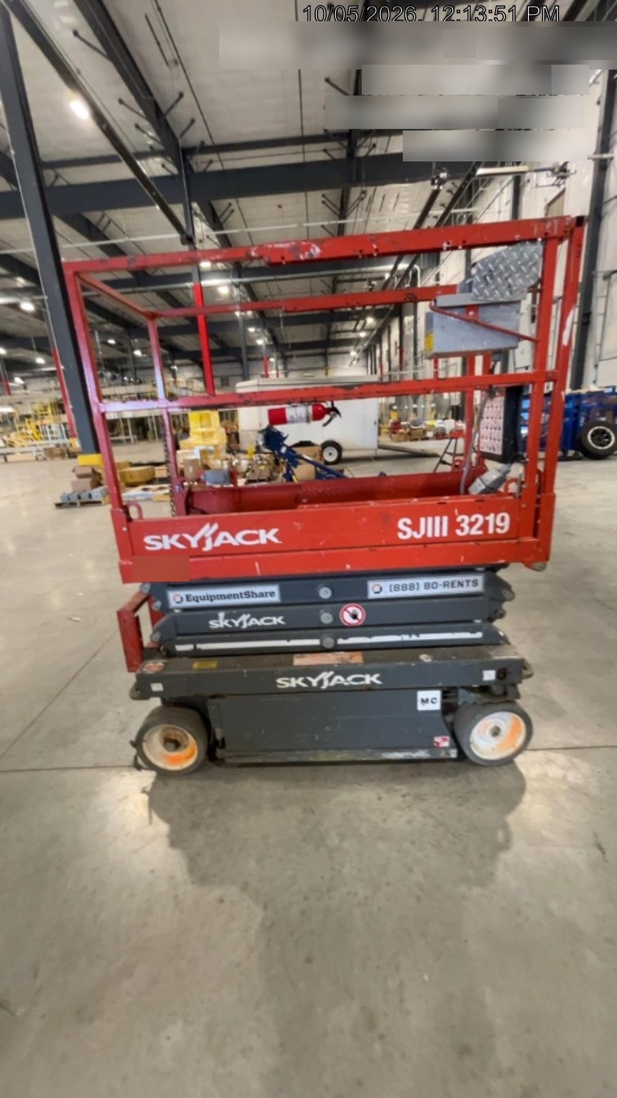 2018 Skyjack SJIII-3219 Standard Rental Specs