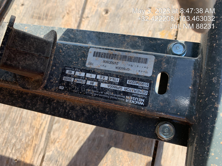 2022 WACKER NEUSON GP6600A