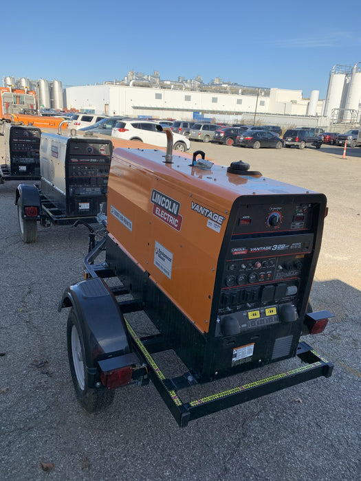 2021 Lincoln Electric Vantage 322 Vantage 322 Ready Pak 3 w/ Decals, ORANGE (includes trailer, cable rack, fender light kit) NO Telematics