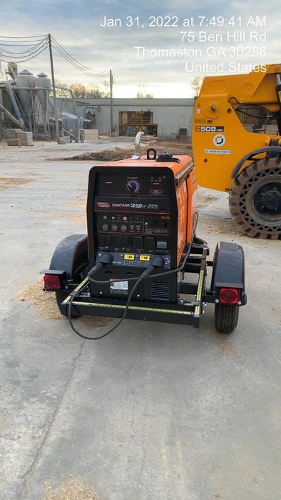 2021 Lincoln Electric Vantage 322 Vantage 322 Ready Pak 3 w/ Decals, ORANGE (includes trailer, cable rack, fender light kit) NO Telematics