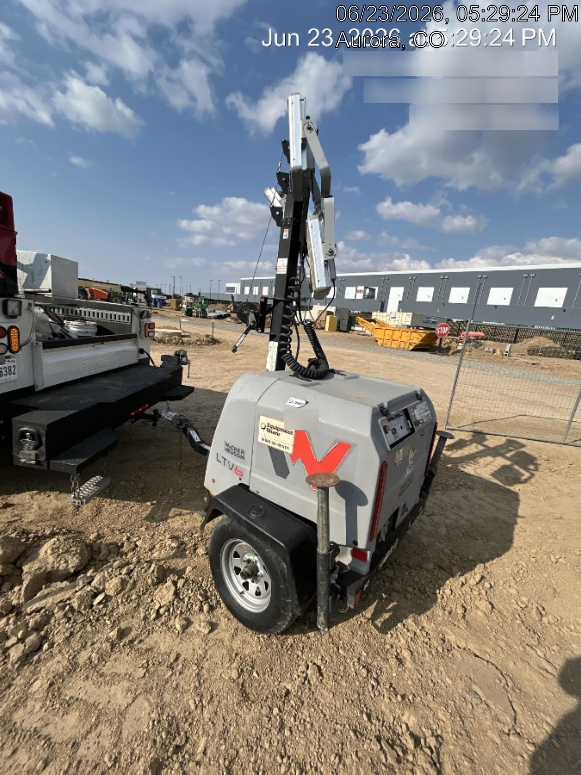 2019 Wacker Neuson LTV6K-LED Standard LED Towable Light Tower w/None