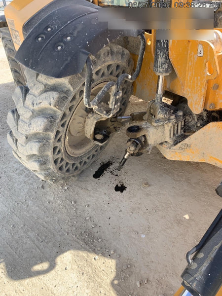 2019 JCB 510-56 74 HP w/Open ROPS, Beacon, Aux Hydraulics, Worklights, Solid Tires w/60" Carriage/Forks