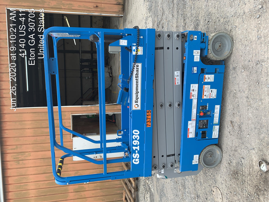 2020 Genie GS-1930 Fixed rails with chain entry gate - Pre A92.20
