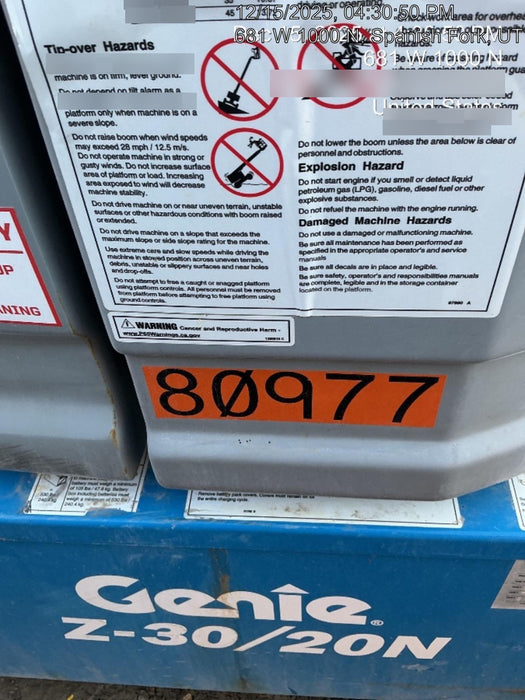 2020 GENIE Z-30/20N RJ