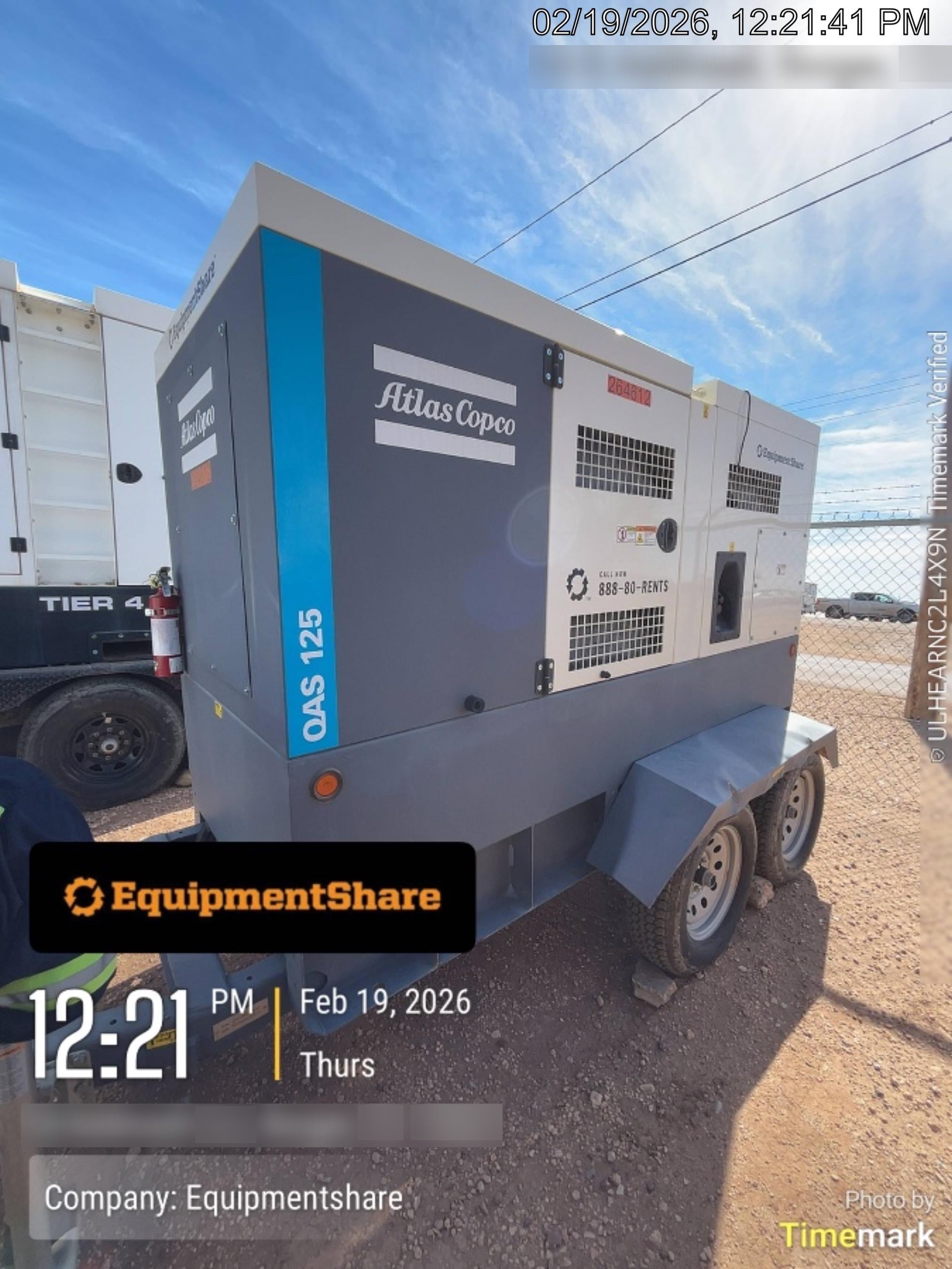 2022 ATLAS COPCO QAS 125