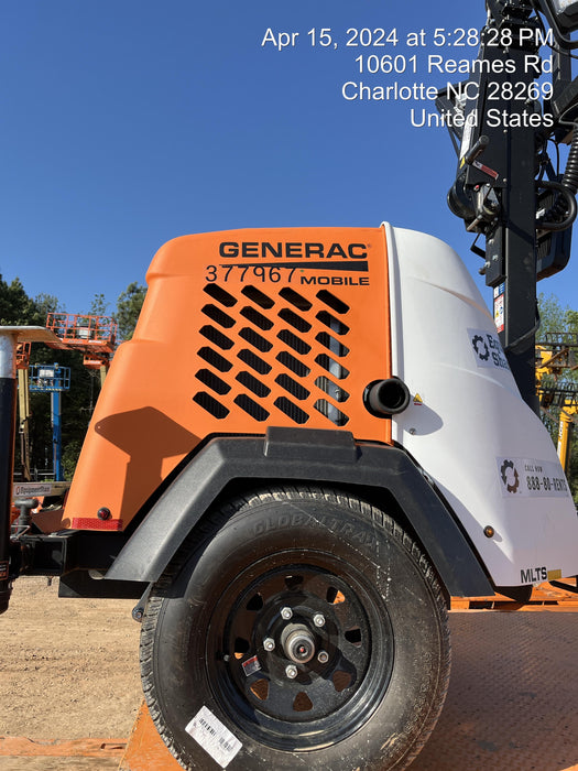 2023 Generac MLT2 Diesel, Flex Switch 120V Input, Powerzone Controller, 
(4) 320W LED Lights, 4kW Generator, 39.9 Gal Fuel Tank, 2" Ball, T3