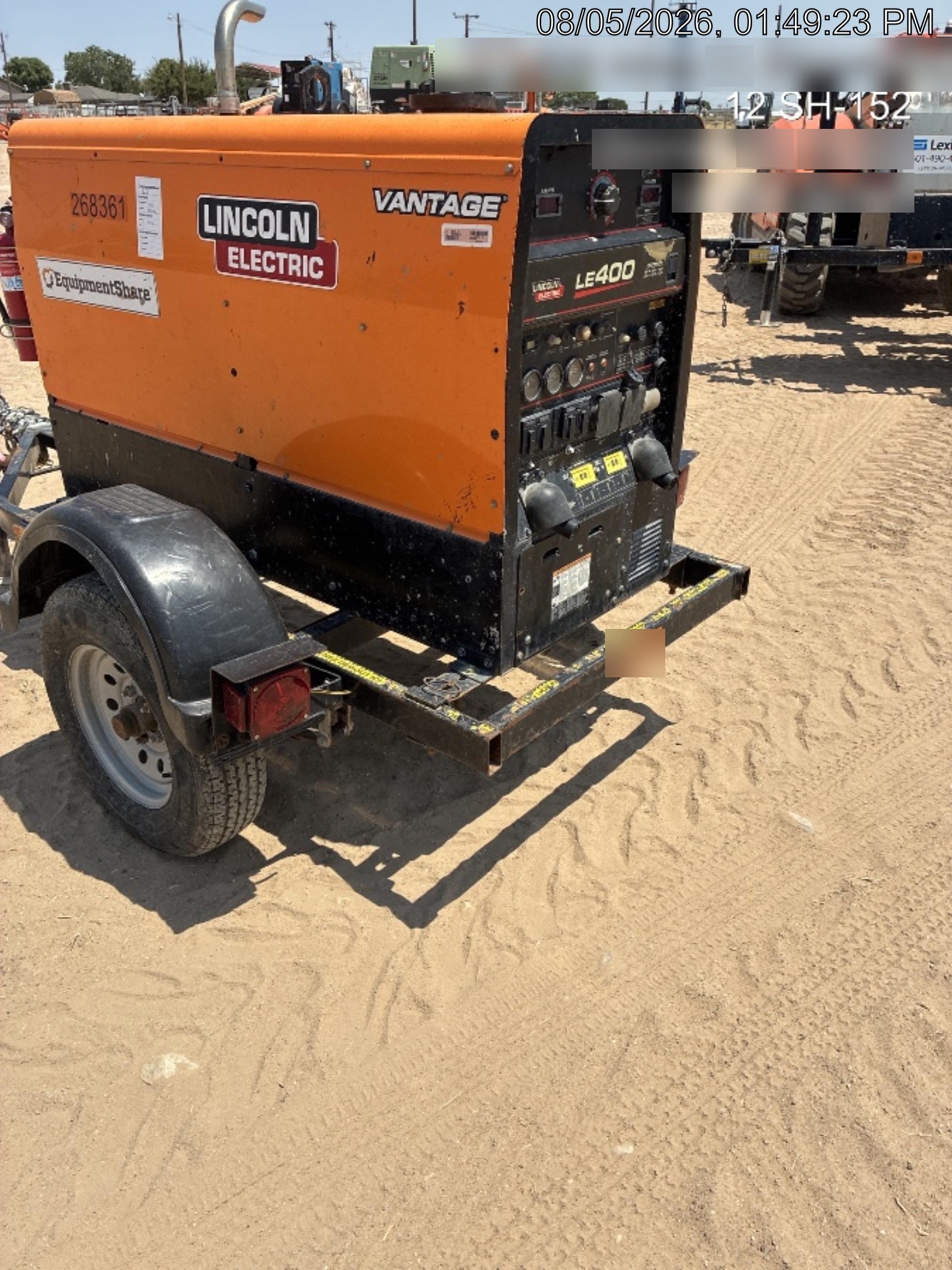 2022 Lincoln Electric LE400 Kubota V1505, Trlr, Cable Rack, Light Kit, ES Decals, T3