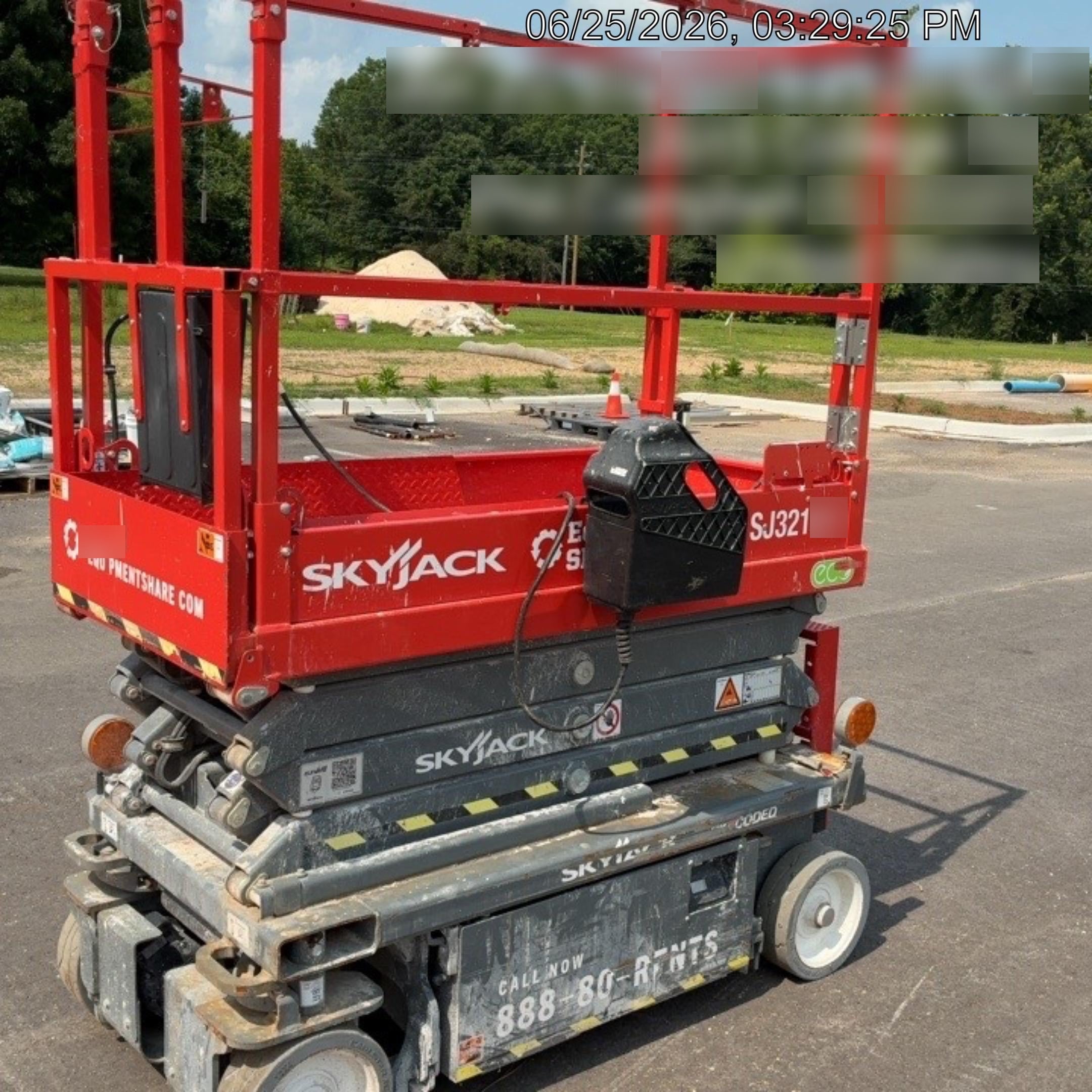 2024 Skyjack SJ3219 Electric Drive, Sld NM Tires, DBcns, RFRails, Power to Platform, T3 + Access Control