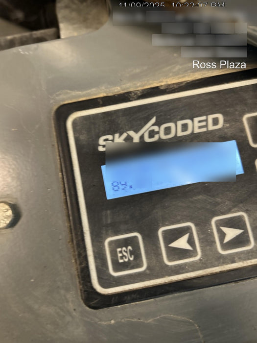 2020 Skyjack SJIII-3219 Solid NM Tires, Half height spring hinged entry gate, Dual Beacons, 800W Inverter