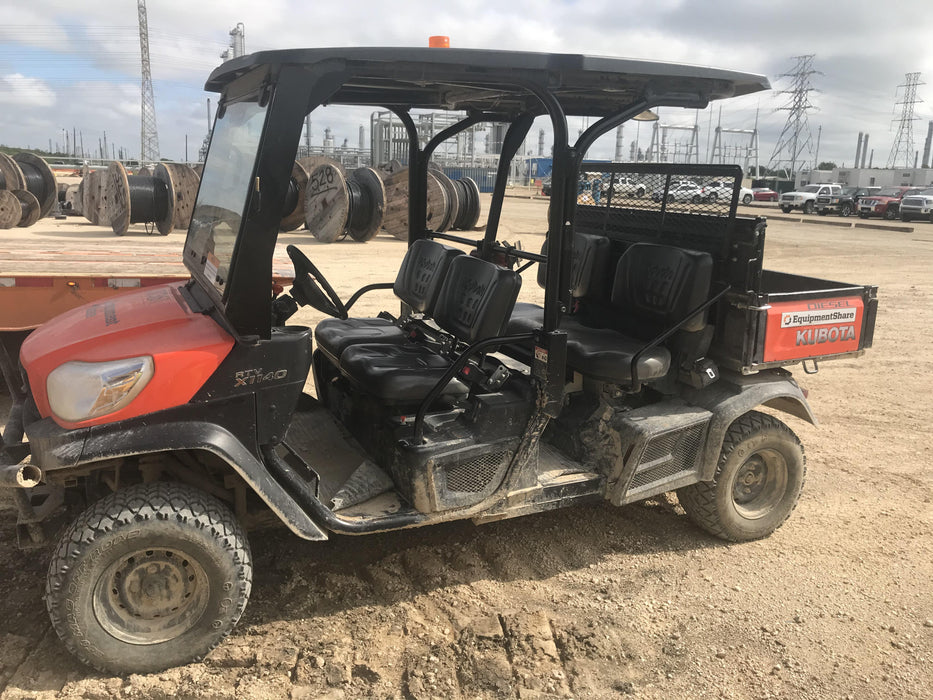 2019 Kubota RTV-X1140 4wd Utility Cart, LED Strobe, Windshield Tempered Glass, Plastic Canopy, Wire Harness Kit, Backup Alarm