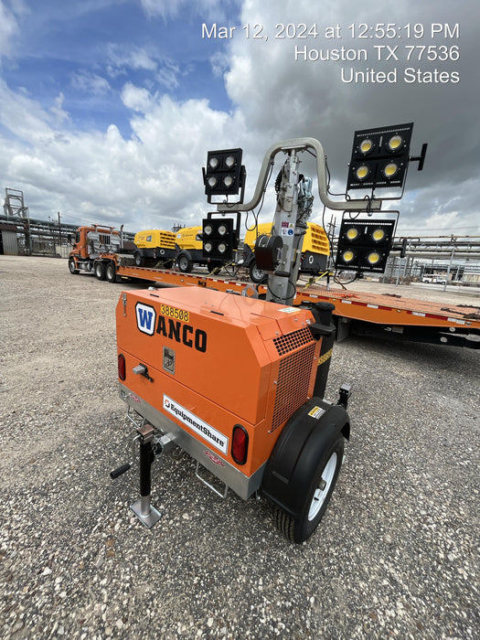 2024 Wanco WLTT-4MM4K Diesel, Deep Sea Controller, Shore Power Plug, Auto Start, (4) 350W LED Floodlights, 4kW Generator, 60 Gal Fuel Tank, 2" Ball, T3