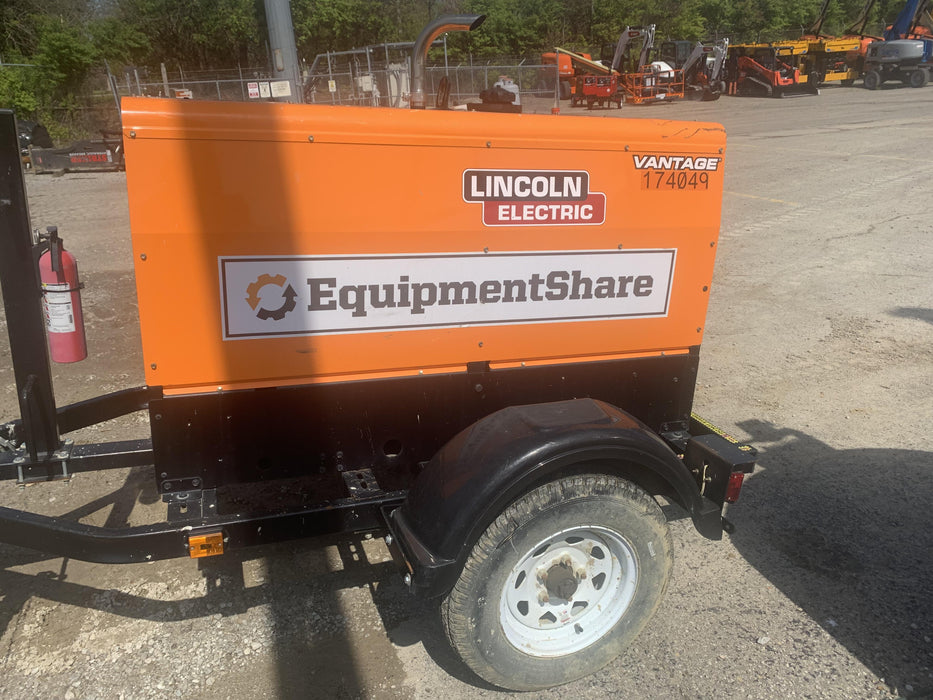 2021 Lincoln Electric Vantage 322 Vantage 322 Ready Pak 3 w/ Decals, ORANGE (includes trailer, cable rack, fender light kit) NO Telematics