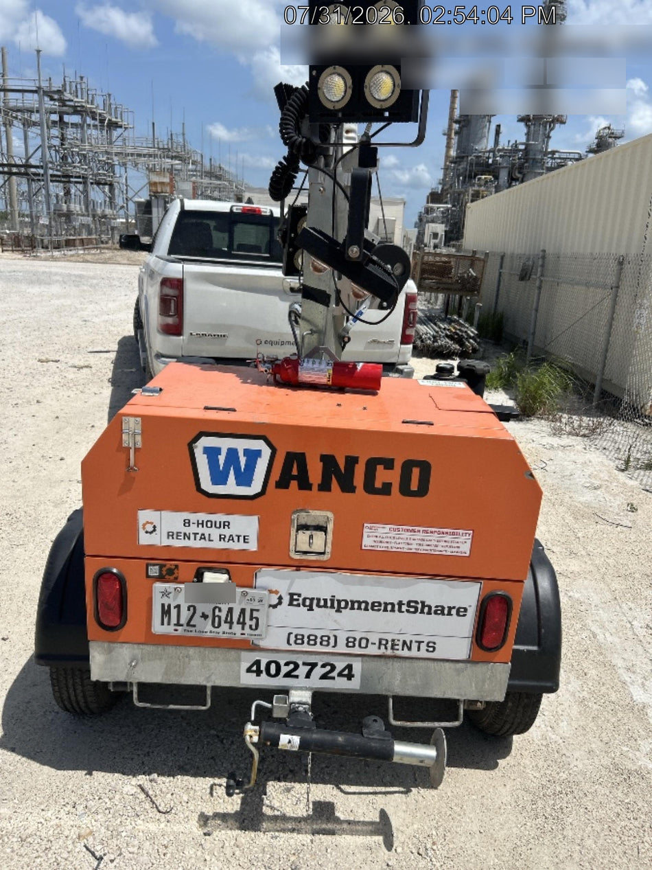 2024 Wanco WLTT-4MM4K Diesel, Deep Sea Controller, Shore Power Plug, Auto Start, (4) 350W LED Floodlights, 4kW Generator, 60 Gal Fuel Tank, 2" Ball, T3