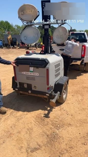 Wacker Neuson LTV6K-MH Power mast, 1100W MH, Fuel Sensors, Wiring Harness