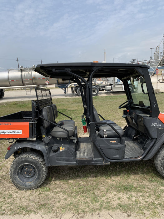 2022 Kubota RTV-X1140W-H Plastic Canopy, Windshield Acrylic Clear, LED Strobe Light, Wire Harness Kit, Back up Alarm