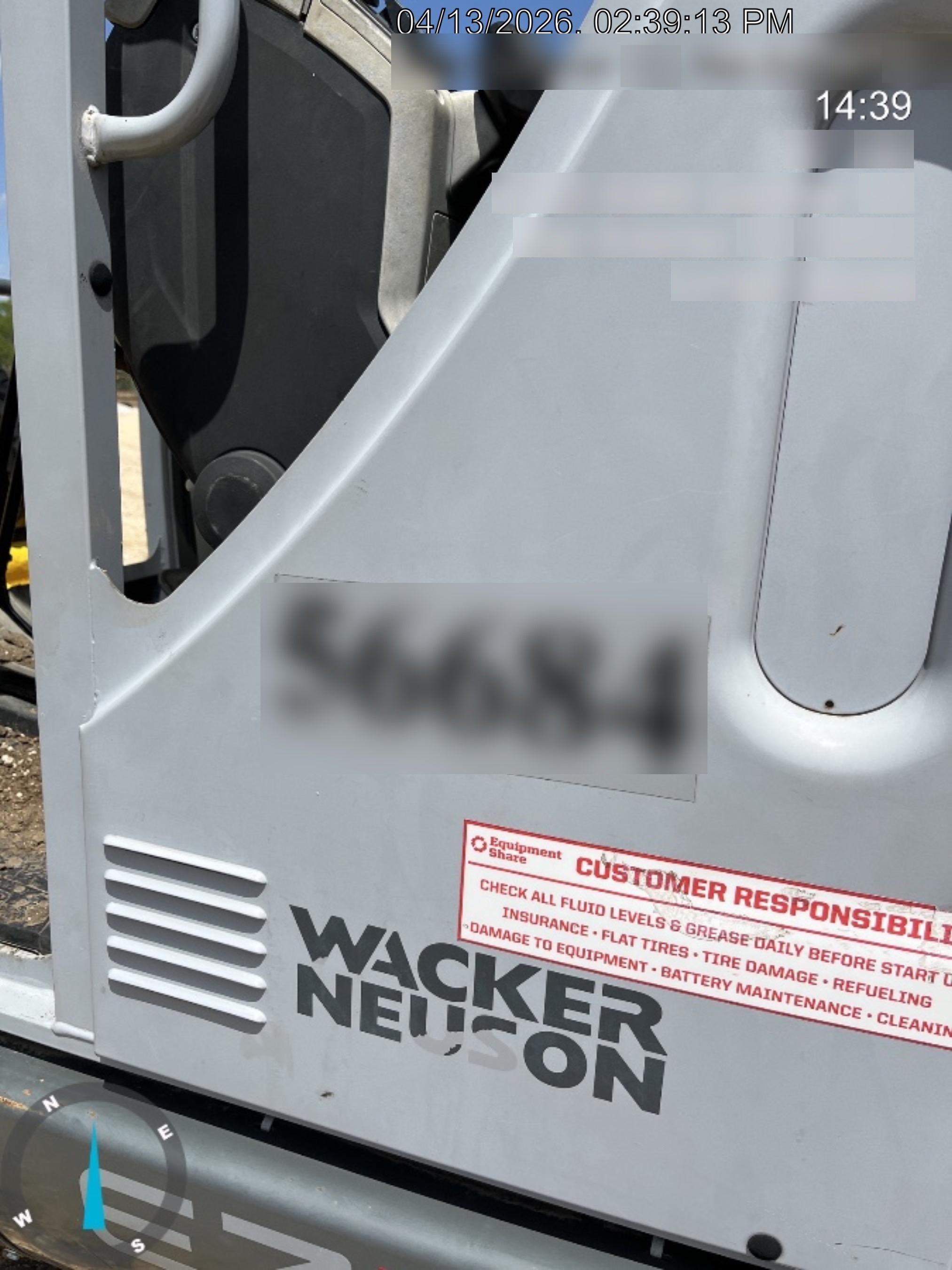 2020 Wacker Neuson EZ53 MX,TRK,LGD,CNPY,PC w/QC Coupler, 12"/18"/24" HD Buckets